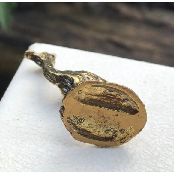 Vintage Brass Camel Figurine Paperweight 1.25" Very Detailed Miniature - Picture 4 of 5